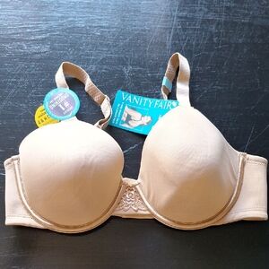 Vanity Fair Beige Nude T-Shirt Bra - Smooth Light Support